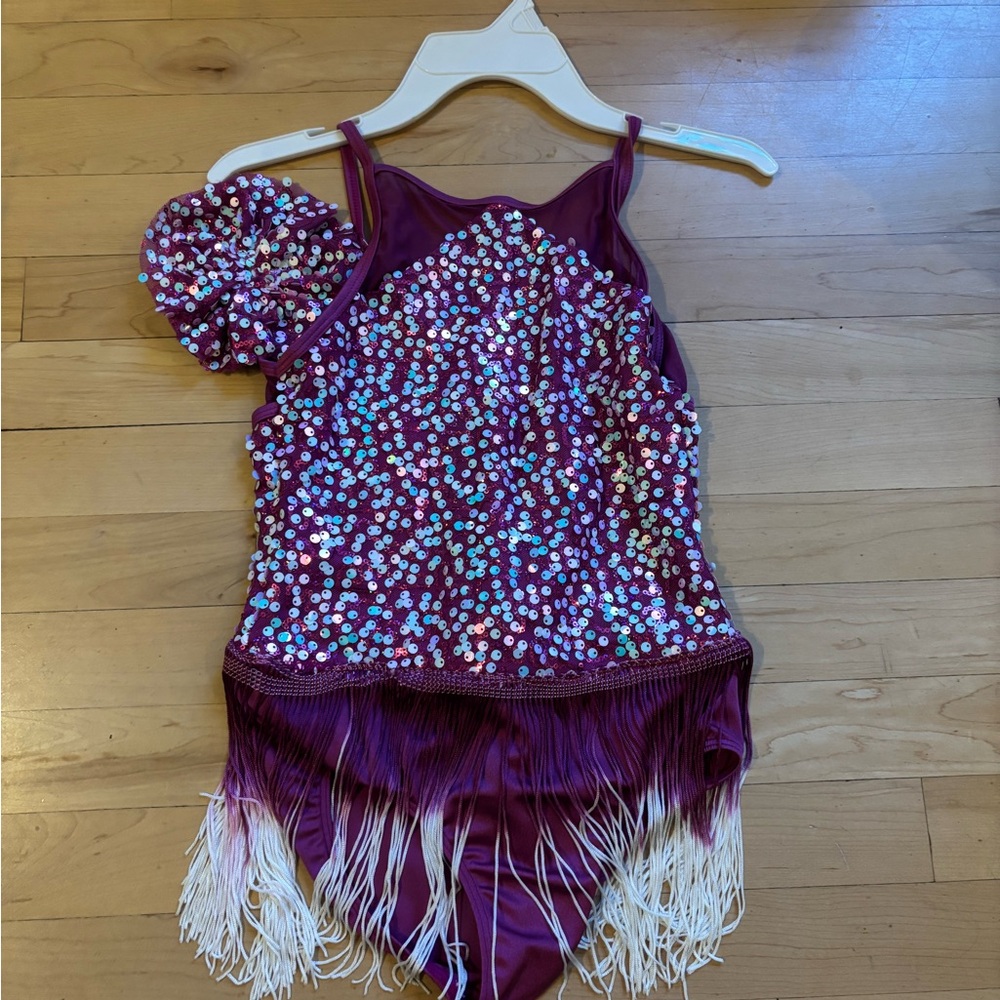 Kids Sequin Dance Costume - Purple